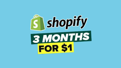 Shopify - 3-day free trial + $1month for 3 months