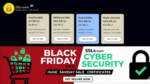 SSLs.com Black Friday has arrived